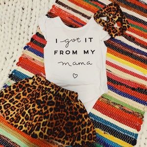 I Got It From My Momma onesie set